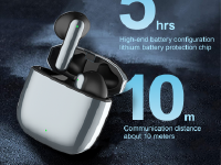 Smooth Zinc Alloy TWS Earpods